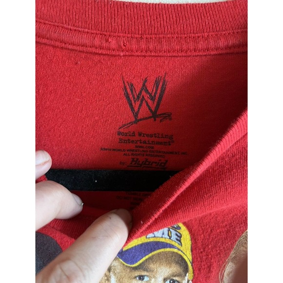 EXCELLENT BOYS WWE SUPERSTARS RED NOVELTY T-SHIRT SIZE L (14/16) - Picture 3 of 8